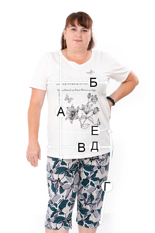 Комплект жіночий (футболка+бриджі)